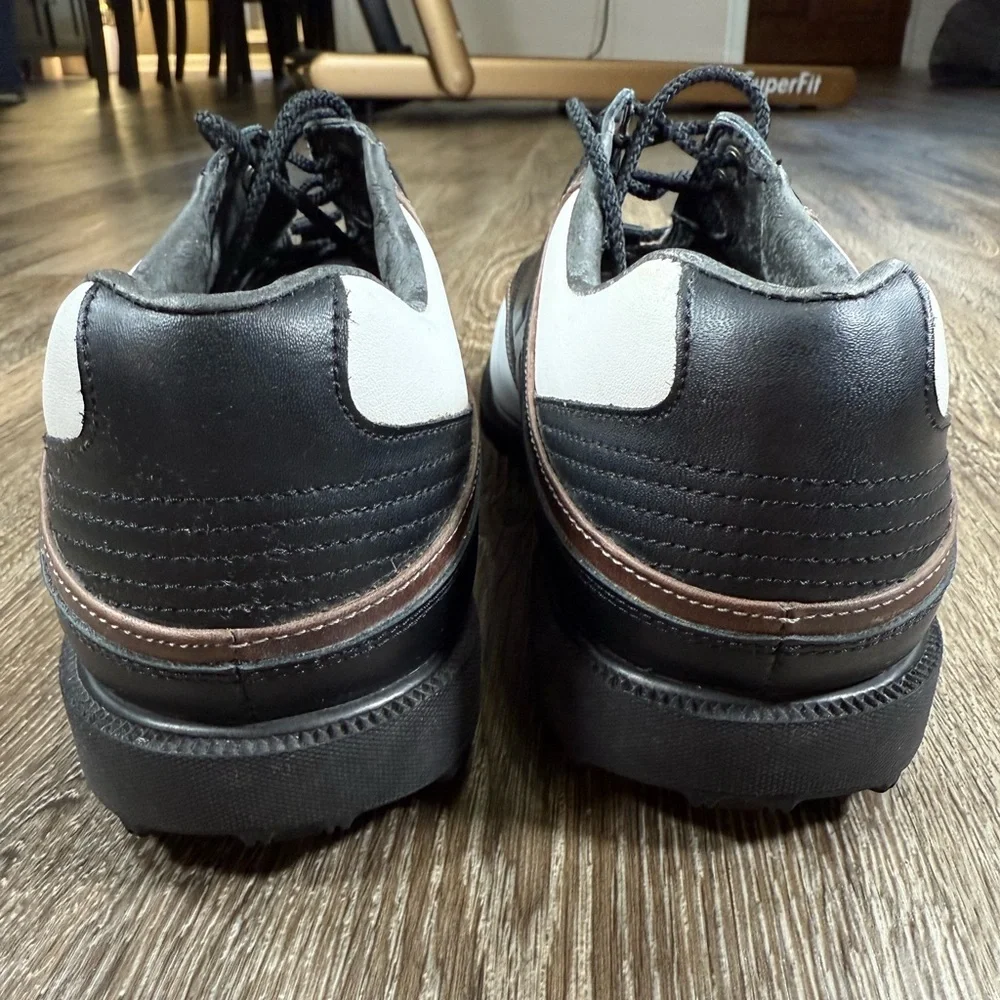 FOOTJOY Men's Superlites Leather‎ Golf Shoes 57751 White/Black Size 8W